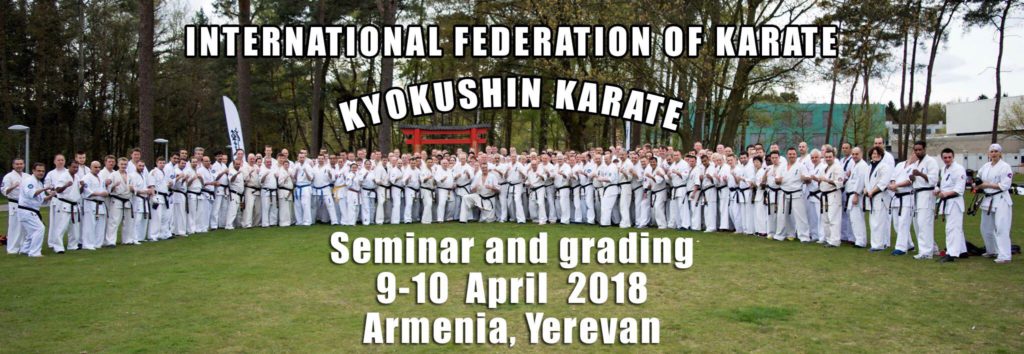 Armenian Kyokushin Karate Federation seminar and grading