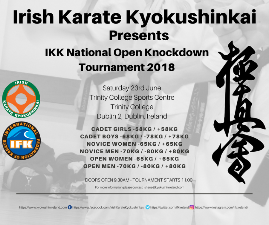 IKK National Open Knockdown Tournament 2018