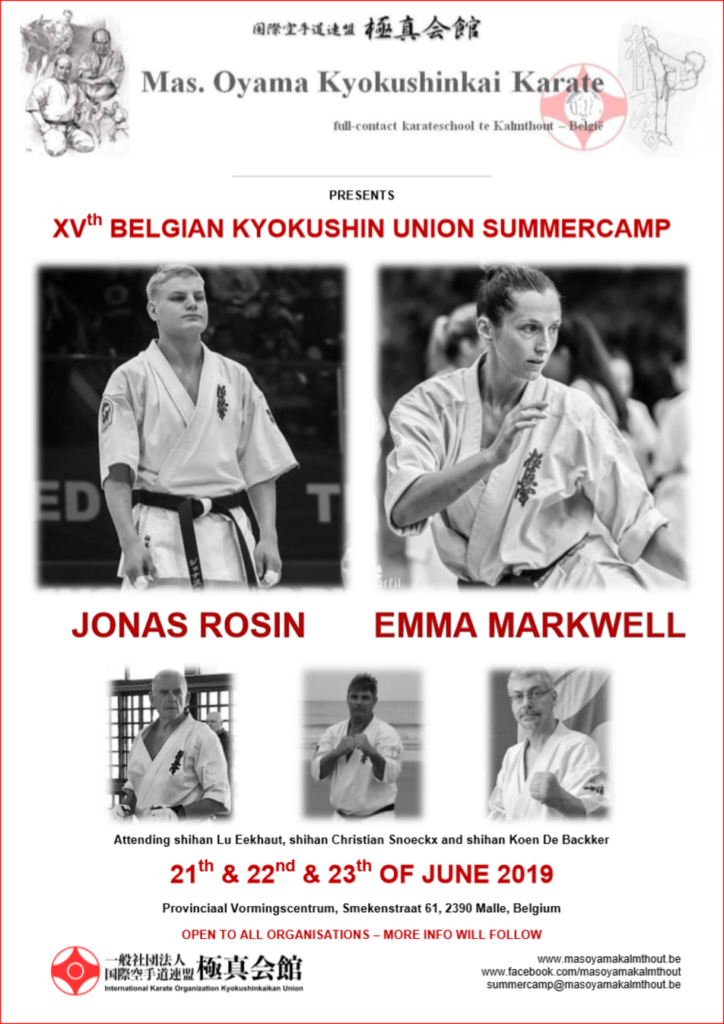 Belgian Kyokushin Union Summer Camp 2019